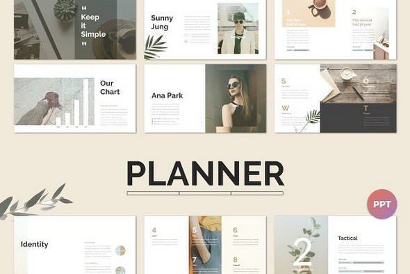 CreativeMarket – Planner PowerPoint Template 2181967