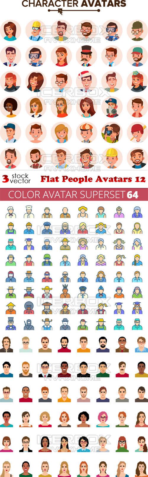 Vectors – Flat People Avatars 12