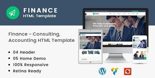 Finance v1.0 – Consulting, Accounting HTML Template