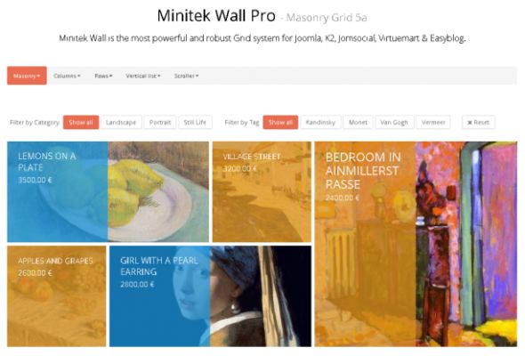 Minitek – Wall Pro v3.7.14 – Powerful and Robust Grid System for Joomla