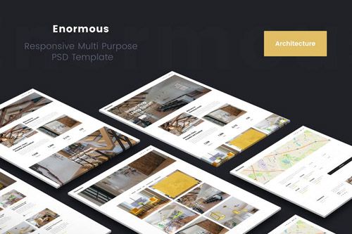 Enormous Architecture And Interior PSD Template