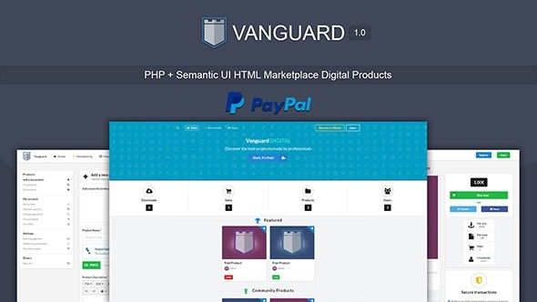 Vanguard v1.1 – Marketplace Digital Products PHP