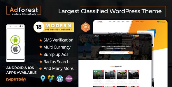 AdForest v3.4.1 – Classified Ads WordPress Theme