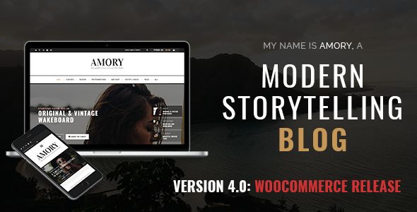 Amory Blog v4.3 – A Responsive WordPress Blog Theme