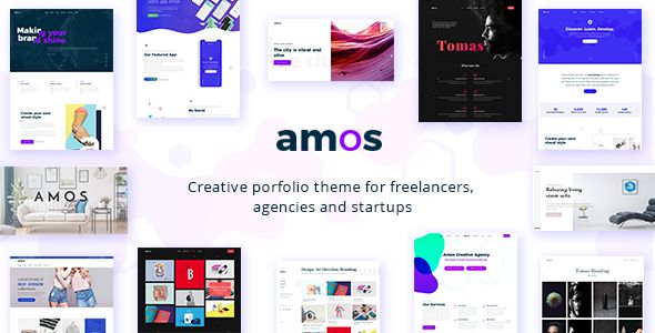 Amos v1.1 – Creative WordPress Theme For Agencies