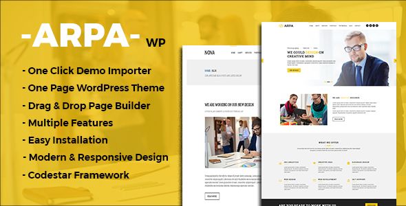 Arpa – One Page Business WordPress Theme