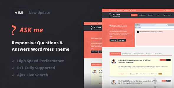 Ask Me v5.5 – Responsive Questions & Answers WordPress