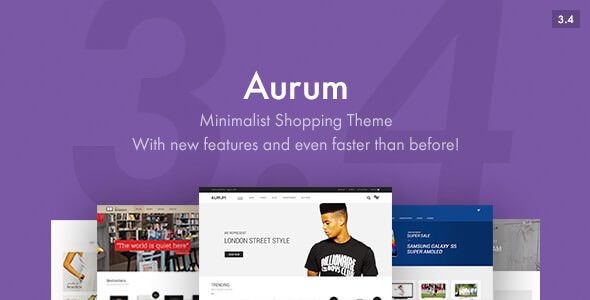 Aurum v3.4.3 – Minimalist Shopping Theme