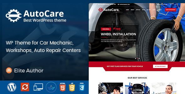 Auto Care v1.0 – WordPress Theme for Car Mechanic