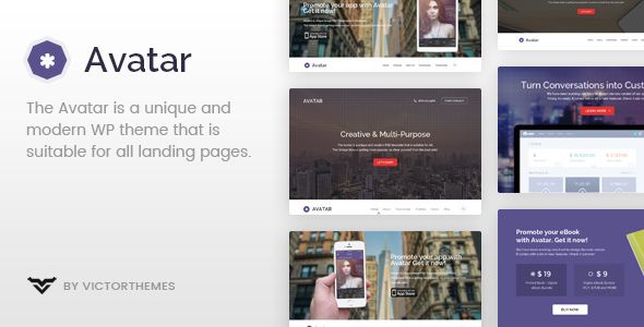 Avatar v2.2 – One & Multi Page Parallax Theme