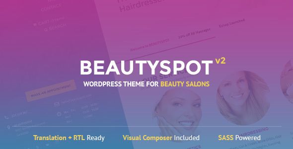 BeautySpot v2.4.4 – WordPress Theme For Beauty Salons