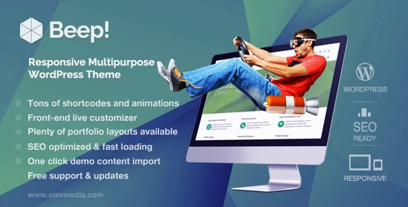 Beep v1.2.9 – Responsive Multi-Purpose WordPress Theme