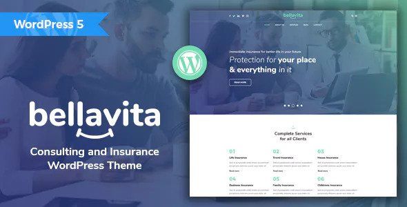 Bellavita v1.2.1 – Insurance & Finance WordPress Theme