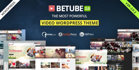 Betube v2.0.2 – Video WordPress Theme