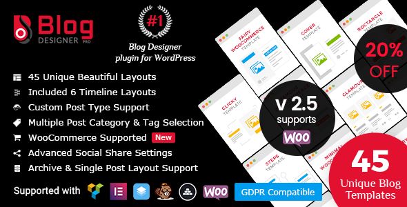 Blog Designer PRO For WordPress v2.5
