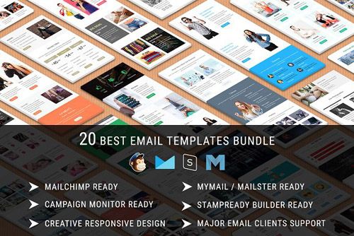 CreativeMarket – 20 Best Email Templates – Bundle 10