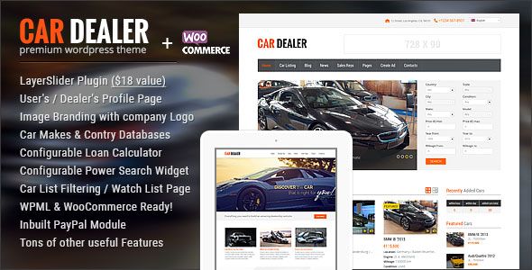 Car Dealer v1.4.8 – Automotive Responsive WordPress Theme