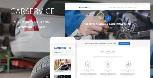 Car Service v3.9 – Mechanic Auto Shop WordPress Theme