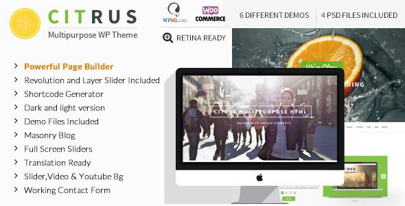 Citrus v2.1 – Creative One Page Multi-Purpose Theme