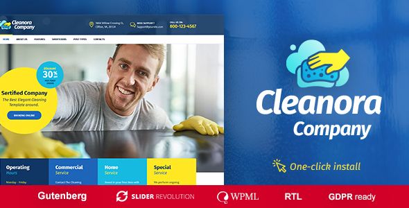 Cleanora v1.0.0 – Cleaning Services Theme