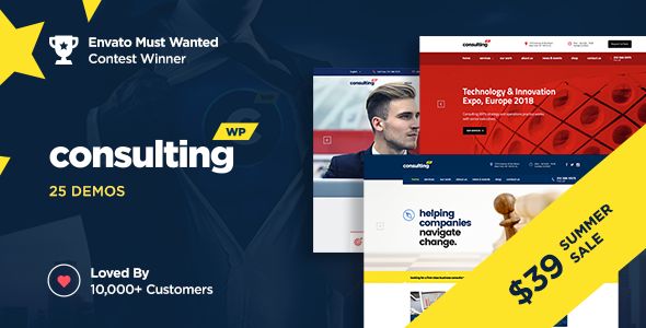 Consulting v4.1.6 – Business, Finance WordPress Theme