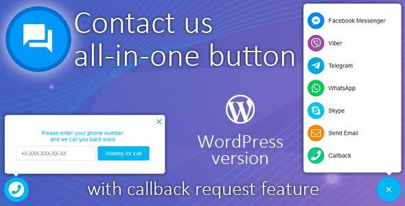 Contact Us All-In-One Button With Callback v1.3.8