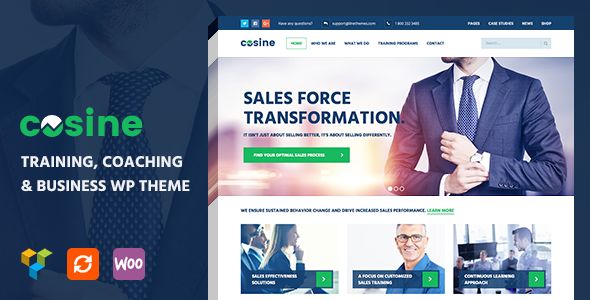 Cosine v1.0.4 – Training, Coaching & Business Theme