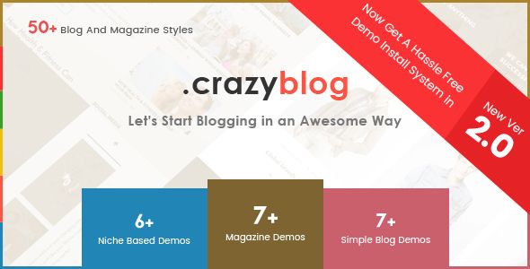 CrazyBlog v2.1 – Start A Blog or Magazine for Adsense