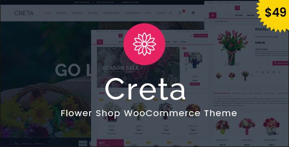 Creta v2.9 – Flower Shop WooCommerce WordPress Theme
