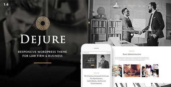 Dejure v1.5.10 – Responsive WP Theme for Law firm & Business