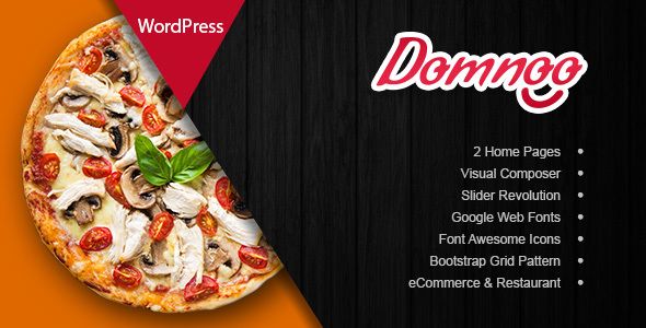 Domnoo v1.6 – Pizza & Restaurant WordPress Theme