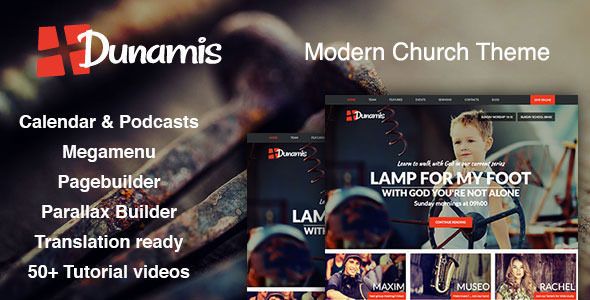 Dunamis v1.5 – Modern Church theme