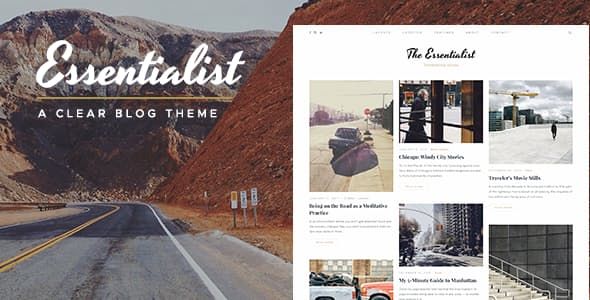 Essentialist v1.2 – A Narrative WordPress Blog Theme