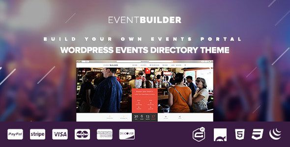 EventBuilder v1.0.14 – WordPress Events Directory Theme
