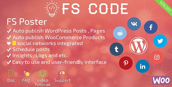 FS Poster v1.9.13 – WordPress Auto Poster & Scheduler