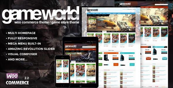 GameWorld v1.3.1 – WooCommerce Game Theme