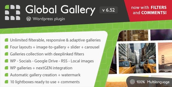 Global Gallery v6.52 – WordPress Responsive Gallery