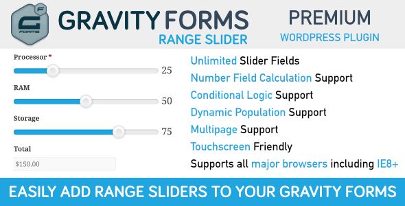 Gravity Forms Range Slider v1.1