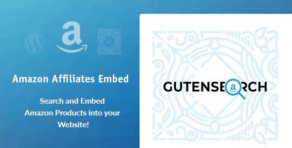 GutenSearch v1.0.1 – Amazon Affiliates Search And Embed