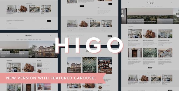 Higo v1.2.1 – A Responsive WordPress Blog Theme
