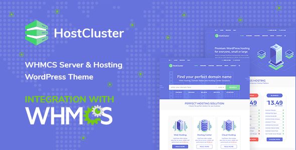 HostCluster v1.4.2 – WHMCS Server & Hosting Theme