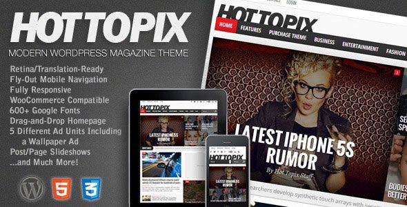 Hot Topix v3.3.1 – Modern WordPress Magazine Theme