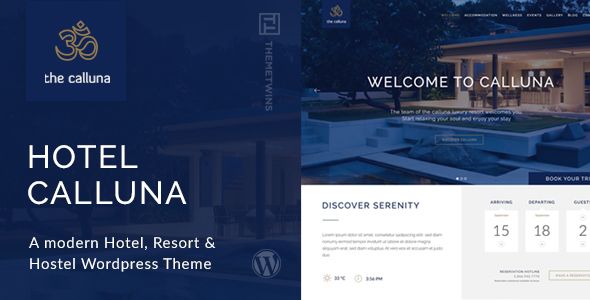 Hotel Calluna v3.1.1 – Hotel & Resort & WordPress Theme