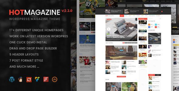 Hotmagazine v2.2.0 – News & Magazine WordPress Theme