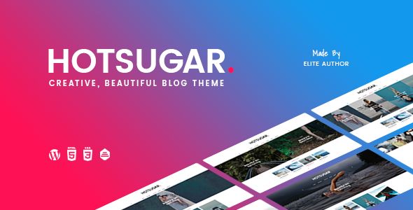 HotSugar v1.0.5 – Responsive WordPress Blog Theme