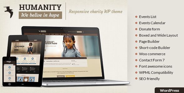 Humanity NGO v1.6 – Charity & NGO WordPress Theme