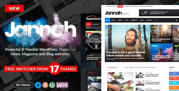 Jannah v1.1.1 – WordPress News Magazine Blog & BuddyPress