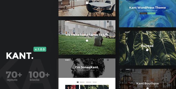 Kant v1.0.5 – A Multipurpose WordPress Theme For Startups