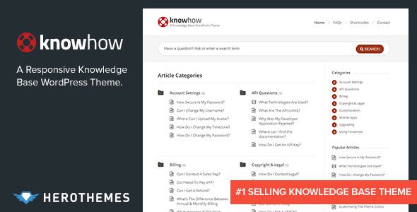 KnowHow v1.1.12 – A Knowledge Base WordPress Theme