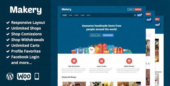 Makery v1.22 – Themeforest Marketplace WordPress Theme
